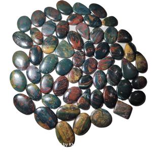 Pierres précieuses en vrac optiques à changement de couleur, cabochons de hématite synthétique faits à la main pour la fabrication de bijoux, remplis de fractures, 20-45mm, vente en gros - Product Image 3