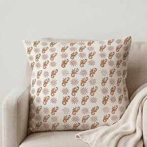Botanical Vine Hand Block Print Cushion Cover Premium <b>Sofa</b> Decor Cotton Minimal Block Printed Custom Made Decor Pillowslip - Product Image 3