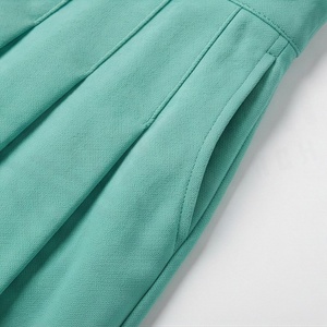 Minifalda Plisada para Mujer, Color Sólido, Cintura Elástica, Estilo Deportivo, Tejido Transpirable, para Todas las Temporadas - Product Image 5