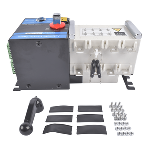 Interruttore di Trasferimento Automatico Industriale 4P 100A 110V/220V Monofase e Trifase in Plastica Bianca e Nera con Componenti in Rame e Acciaio - Product Image 2