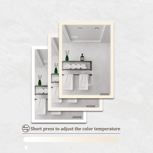 Armadietto a Specchio LED per Bagno 28x20 Pollici con Luci e Funzione Antiappannamento - Product Image 3