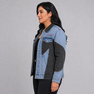 Trending Women Denim Jacket Custom Logo Breathable Washed Cotton Button <b>Up</b> Casual Streetwear Fashion <b>Jean</b> Jacket for Women - Product Image 2