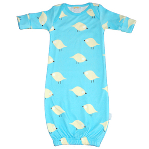 Meilleure qualité bleu clair plein été tricoté nouveau-né Onesie 100% coton bio manches longues barboteuse motif poisson unisexe vêtements - Product Image 2