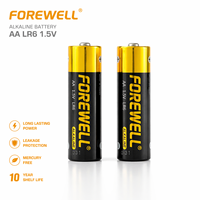 Baterai Alkaline LR6 AA 2700mAh Daya Tahan Lama, Daya Andal untuk Mainan Remote Control Produsen OEM ODM Pabrik Cina Grosir