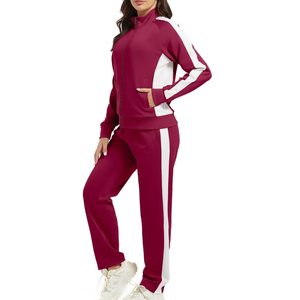 Conjunto Deportivo OEM para Mujer, con Capucha, Diseño a Cuadros, Manga Larga, Cierre con Cordón, Ligero, de Secado Rápido, Transpirable, Corte Regular - Product Image 3