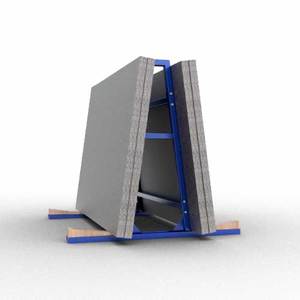รถบรรทุกหนัก A-Frame อุปกรณ์คลังสินค้าขนาดกะทัดรัดและพกพาได้ประหยัดพื้นที่ชั้นเก็บของหินทนทาน - Product Image 6