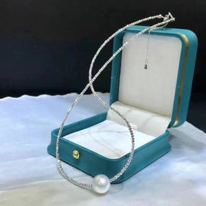 Collier en perles d'eau douce, chaîne de clavicule polyvalente de luxe, bijoux en perles naturelles, cadeau pour femmes - Product Image 1