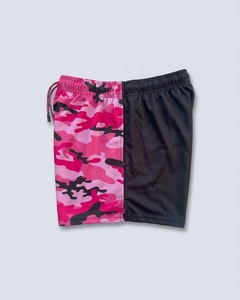 Shorts de rugby de secado rápido de dos tonos, diseño personalizado, transpirables, sublimados, 100% poliéster, color rosa, estilo australiano, con bolsillos. - Product Image 3