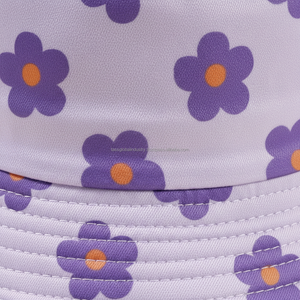 Chapeau Bob Unisexe Violet à Motifs Floraux Personnalisé OEM Vente en Gros - Product Image 4