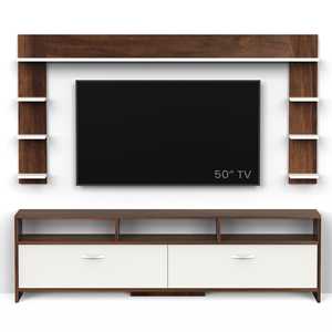Mannsae Plus Mueble de TV Moderno de Madera Sintética con Estantes para Libros, Soporte para Decodificador y Exhibición Decorativa, para Colocar Junto a la Cama - Product Image 3