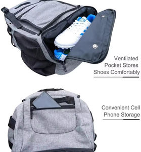 Bolsa de Béisbol Portátil Multifuncional, Mochila de Béisbol y Sóftbol, Bolsa Deportiva Resistente para Exteriores con Soportes para Bate y Casco - Product Image 3