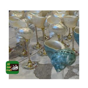 Verre à vin artisanal en coquille |   Décoration de style côtier |   Mariage à la plage |   Mariage romantique |   Fête des meilleures amies - Product Image 5