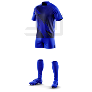 Maillot et short de rugby personnalisés brodés, légers, pour hommes, compétitions sportives d'équipe, 100 % polyester - Product Image 1