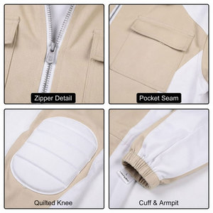 Traje de Apicultura de Poliéster Transpirable de Alto Rendimiento, Ropa Protectora Ventilada con Cinta Reflectante FR y Velo Protector - Product Image 6