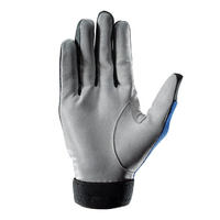 Gants de racquetball noirs classiques avec sangle de poignet réglable et poignée rembourrée, confortables à porter pendant les séances d'entraînement intenses
