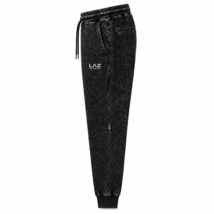 Pantalon de survêtement respirant à séchage rapide, nouvelle mode, qualité supérieure, pour homme, délavé à l'acide, décontracté, taille haute, couleur unie, 100% coton - Product Image 2
