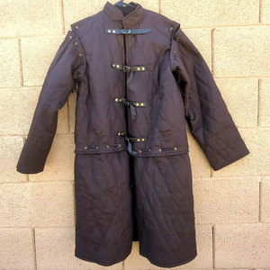 Factory Supplies Medieval Renaissance Thick Padded Full Length Gambeson Coat Aketon <b>Jacket</b> Wholesale Manufacturer - Product Image 1