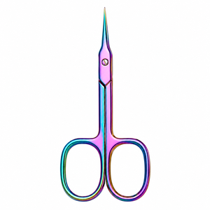 Ciseaux à cuticules professionnels multicolores, nouveau design, acier inoxydable, outil de soin des ongles - Product Image 1
