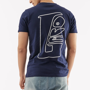 เสื้อยืดลำลองผู้ชาย ผ้าฝ้ายถัก 100% ทรงหลวม พิมพ์โลโก้ตามสั่ง คุณภาพสูง - Product Image 2