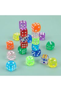 ACRYLIC HANDMADE RESIN PATTERN ECO-friendly Portable 6 Sided Acrylic Round Corner Standard Game D6 <b>Dice</b> for Yahtzee Game - Product Image 3