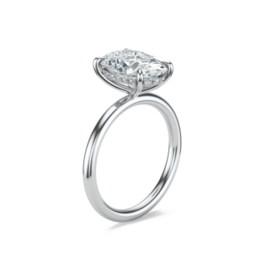 Bague Tatum 200, coupe ovale, or massif 14 carats, diamant, fiançailles, mariage, anniversaire, certifiée IGI, cadeau de luxe - Product Image 4