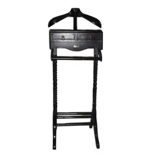 Perchero Plegable Ecológico Hecho a Mano con Diseño Moderno para Sala de Estar, Altura Ajustable, 10 Ganchos y 11 Estantes para Uso en el Hogar y Hoteles - Product Image 1