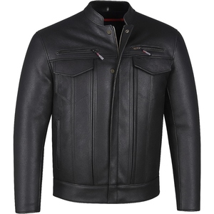 <b>Men's</b> Premium Quality Leather <b>Jacket</b> Fashionable Cow Leather <b>Jacket</b> Winter Motorcycle Racing <b>jacket</b> for <b>men</b> Secure Pockets - Product Image 1