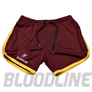 Shorts décontractés pour hommes BLOODLINE, bleu marine, taille mi-haute, élastiques, respirants, en maille, motif camouflage, en PU - Product Image 2