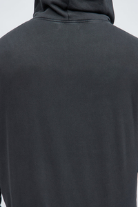 เสื้อฮู้ดซิปแบบลำลองสไตล์สตรีทแวร์สำหรับฤดูหนาวปี 2026 ผ้าฝ้ายเฟรนช์เทอร์รี่ 100% ล้างสีแบบแอซิดวอช สไตล์วินเทจ พร้อมโลโก้แบบสั่งทำสำหรับผู้ชาย - Product Image 4