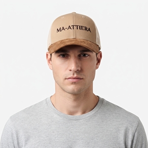 Gorra Trucker para Hombre, Gorra de Béisbol de Malla, Dos Tonos, Frente de Algodón, Visera Curva, Bordado Personalizado, Estilo Casual Urbano - Product Image 1