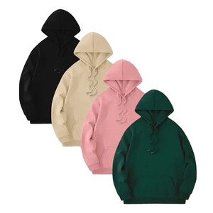 Sudadera con Capucha Bordada de Alta Calidad para Hombre, Estilo Urbano, Otoño, Color Sólido, Personalizable, Cómoda - Product Image 1
