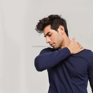 Conjunto Deportivo de Dos Piezas de Felpa de Algodón de Alta Calidad, Sudadera con Cuello Redondo para Hombre, Diseño Liso, Venta al Por Mayor - Product Image 3