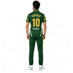 <b>Men's</b> Custom Sublimated T20 Cricket Kit Heritage Gold & Green 100% Polyester Match Uniform - Product Image 2