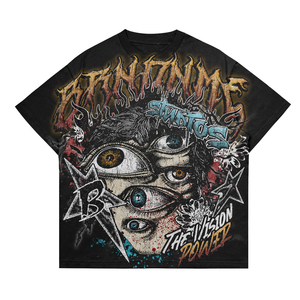 Camiseta de Alta Calidad Personalizada para Hombre, Estilo Vintage, Holgada, con Estampado Digital, Ecológica, de Secado Rápido, Antiarrugas, Casual y Formal - Product Image 5