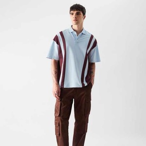 Polo de Hombre de Alta Calidad, Diseño Elegante, Color Sólido, Algodón, Logotipo Bordado, Tallas Grandes, Estilo Casual Tejido - Product Image 5