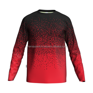 เสื้อแรชการ์ดแขนยาวผู้ชาย สีตามสั่ง พิมพ์ลายด้วยความร้อน แห้งเร็ว ผลิตจากโพลีเอสเตอร์/คอตตอน UPF50 ป้องกันแบคทีเรีย เป็นมิตรกับสิ่งแวดล้อม - Product Image 4