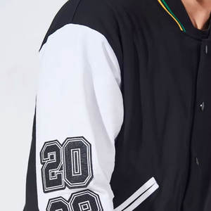 Veste universitaire pour homme à col montant, séchage rapide, qualité supérieure, prix bas, logo frontal, quantité en gros - Product Image 4