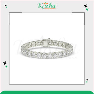 Pulsera de tenis de lujo con diamantes blancos DEF – Diamantes naturales y cultivados en laboratorio a un precio de mercado impresionante de un vendedor de origen indio - Product Image 2