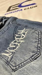 Shorts de Mezclilla para Hombre, Diseño con Pedrería, Moda Verano, Estilo Urbano, Corte Holgado, Más Vendidos - Product Image 6