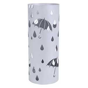 Porte-parapluies cylindrique en métal noir Skies Trader, support ajouré pour bâtons de marche, idéal pour le bureau et l'entrée - Product Image 2
