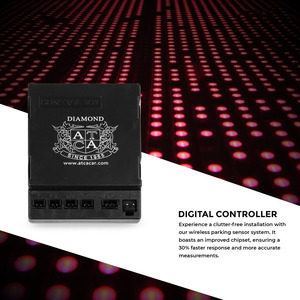 Capteurs de stationnement Roadpower Diamond 4 pièces avec affichage LED, portée de détection 0,3-1,5 m, DC 10V/14,7V, et alertes sonores de sécurité - Product Image 4