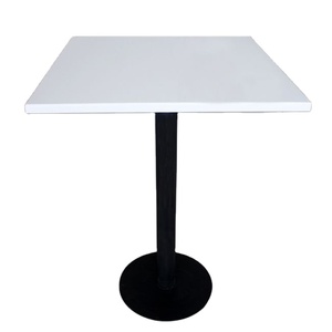 Minimalist And Modern <b>Bar</b> <b>Table</b> Metal Base Round and Square Top Pub <b>Table</b> for Cafe Restaurant And <b>Bar</b> Indoor Outdoor Use - Product Image 2