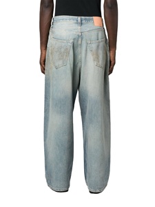 กางเกงยีนส์ผู้ชายสำหรับผู้ชายกางเกงทรงหลวมซักกรดระบายอากาศได้ดี - Product Image 5