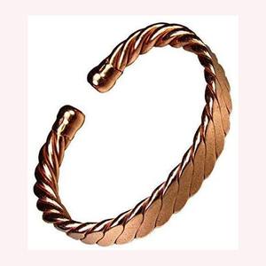 Pulsera Kada de Cobre Sólido Vintage, Ajustable, Hecha a Mano, Unisex, Joyería de Muñeca, Calidad de Exportación, Suministro de Fabricante al por Mayor - Product Image 1