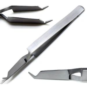 Orthodontic <b>Bracket</b> Placement Tweezer Narrow Tip Orthodontic Dental <b>Bracket</b> Placement Tool Manual Steel Orthodontic Instruments - Product Image 6