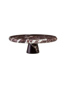 Trending Santa Barbara Design Studio Round Marble Tray with Mango Wood Stand Home Decor Elegant Kitchen Table Display - Product Image 3