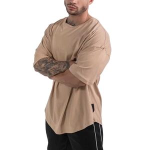 T-shirt coupe boxy surdimensionné pour hommes de haute qualité 100% coton lourd respirant WARSTED couleur unie conception personnalisable - Product Image 6