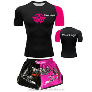 Ensemble de maillot de boxe MMA pour homme et short à cinq points, matière en nylon respirante, taille adulte, toutes saisons - Product Image 5