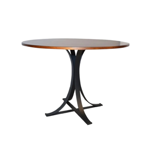 Table à manger ronde avec pieds en métal Meubles de salle à manger Designs de qualité supérieure au meilleur prix du centre de Java en Indonésie - Product Image 5