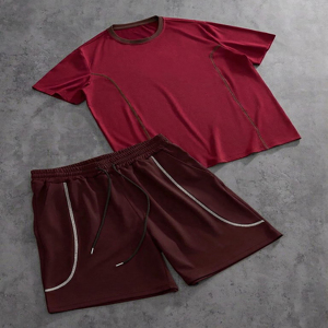 CLOVIX SPORTS Custom Printed Men Short Set Cotton Summer T <b>Shirt</b> And Shorts Outfit Made In Sialkot Pakistan - Product Image 5